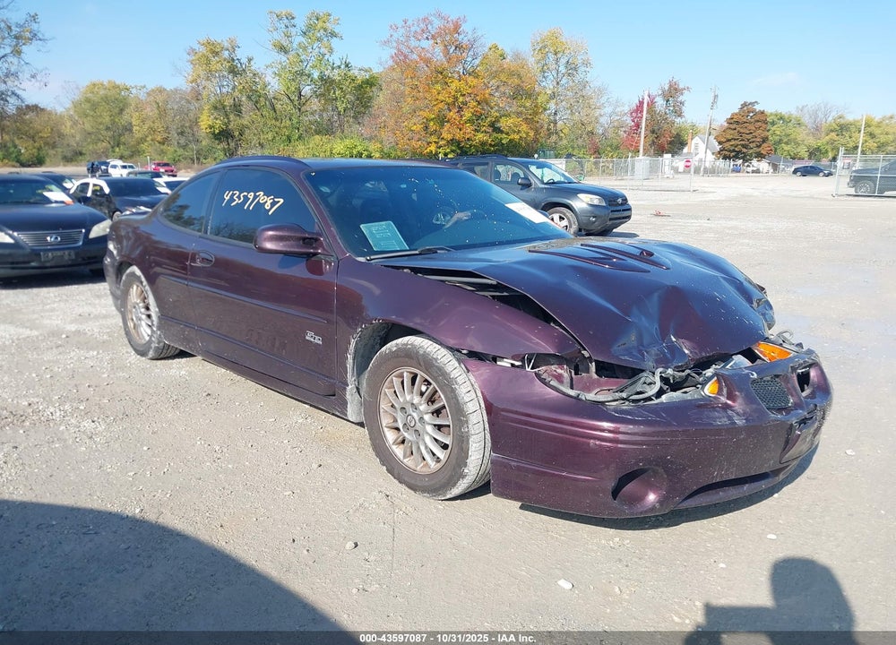 2002 PONTIAC GRAND PRIX GT VIN: 1G2WP12K72F223697