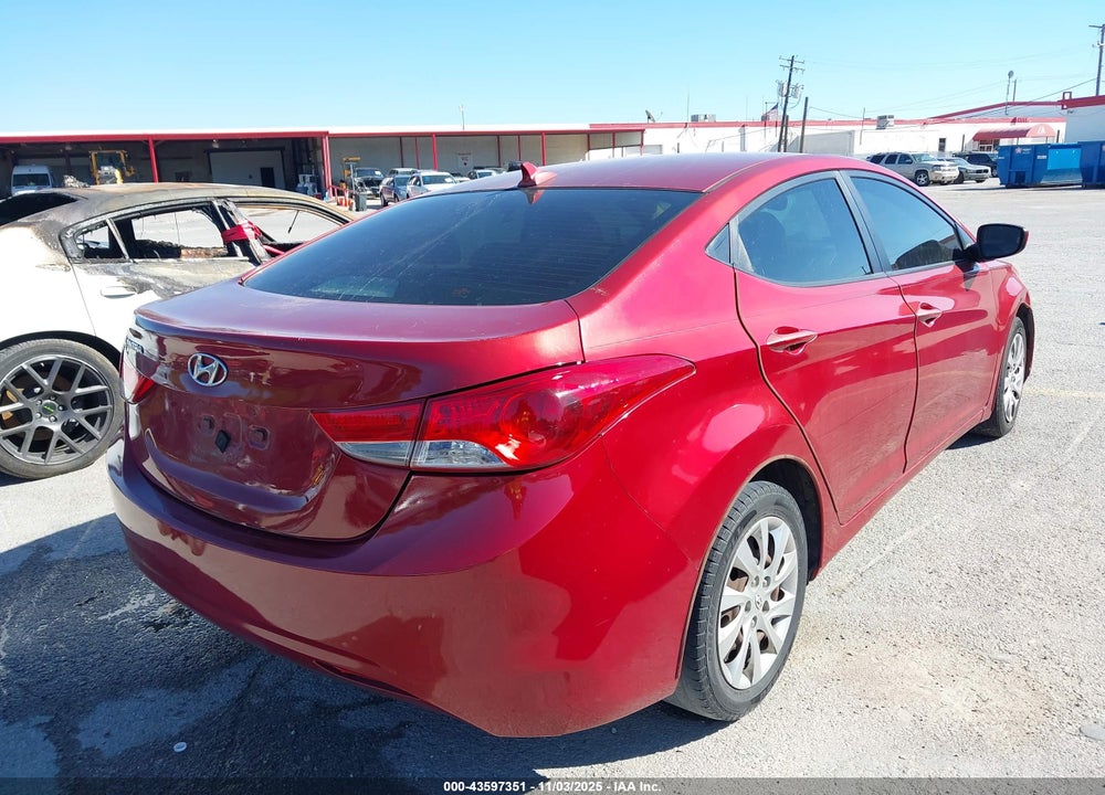 2012 HYUNDAI ELANTRA VIN: KMHDH4AE3CU252278