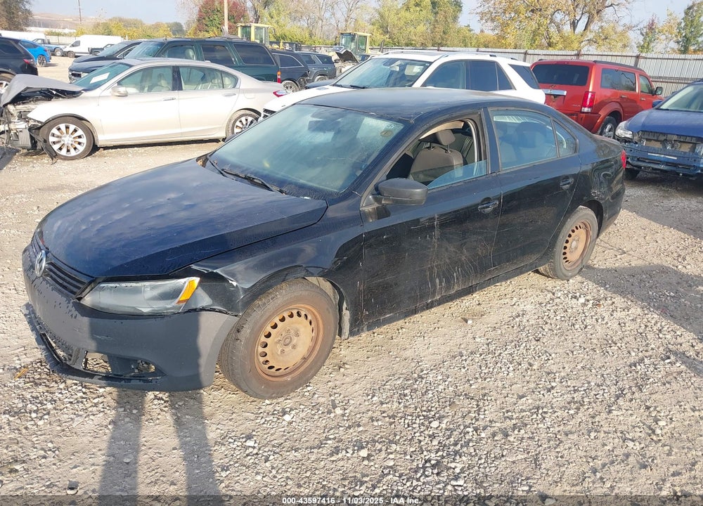 2012 VOLKSWAGEN JETTA 2.0L S VIN: 3VW2K7AJ1CM303872