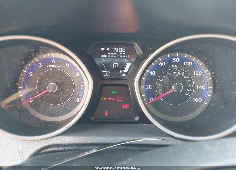2013 HYUNDAI ELANTRA SE VIN: KMHDH6AE9DU019597