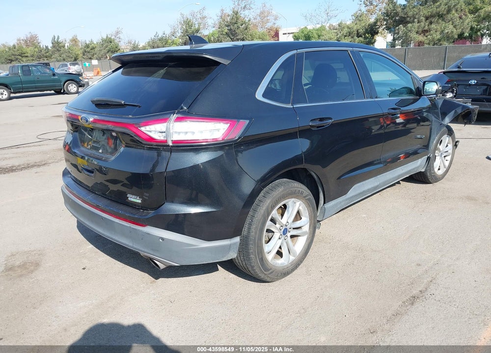 2015 FORD EDGE SEL VIN: 2FMTK3J94FBB55918