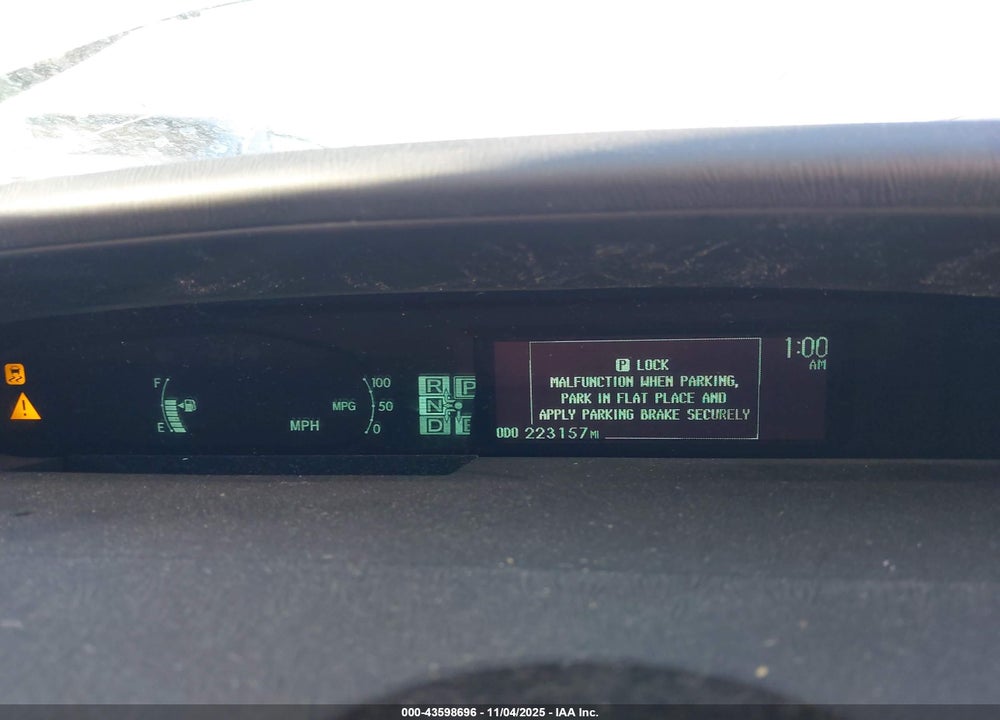 2010 TOYOTA PRIUS V VIN: JTDKN3DU6A1017745