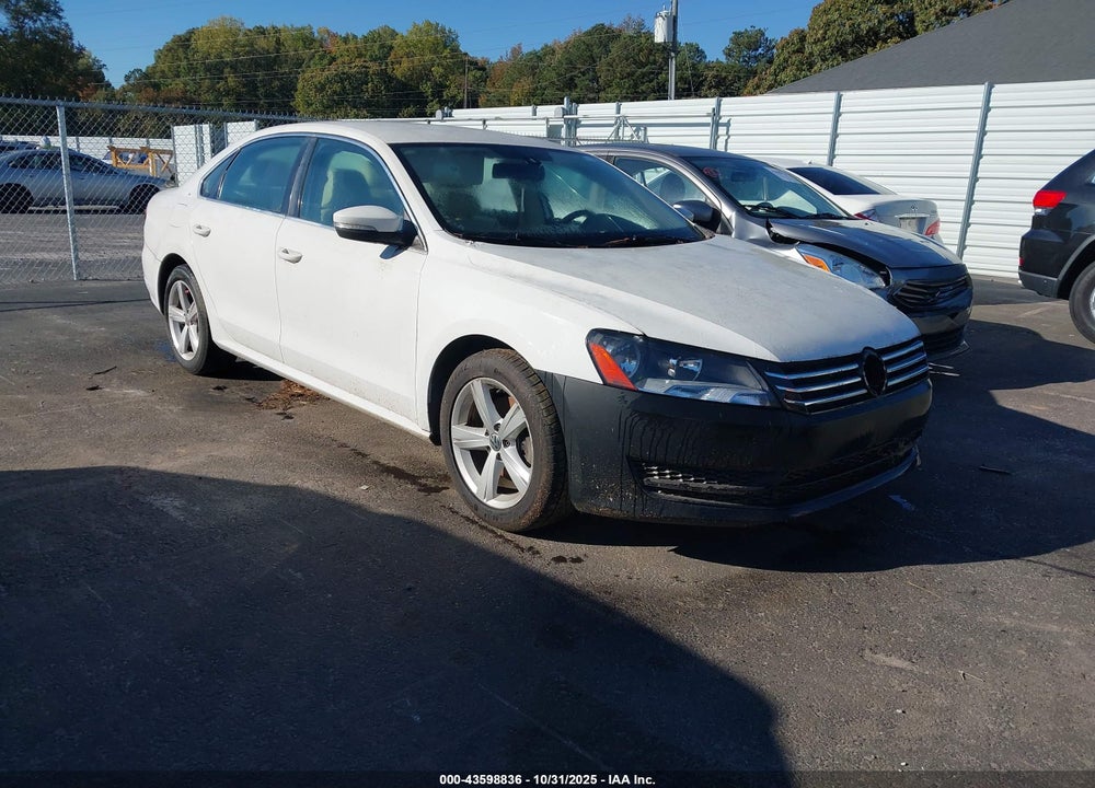 2013 VOLKSWAGEN PASSAT 2.5L SE VIN: 1VWBH7A34DC034639