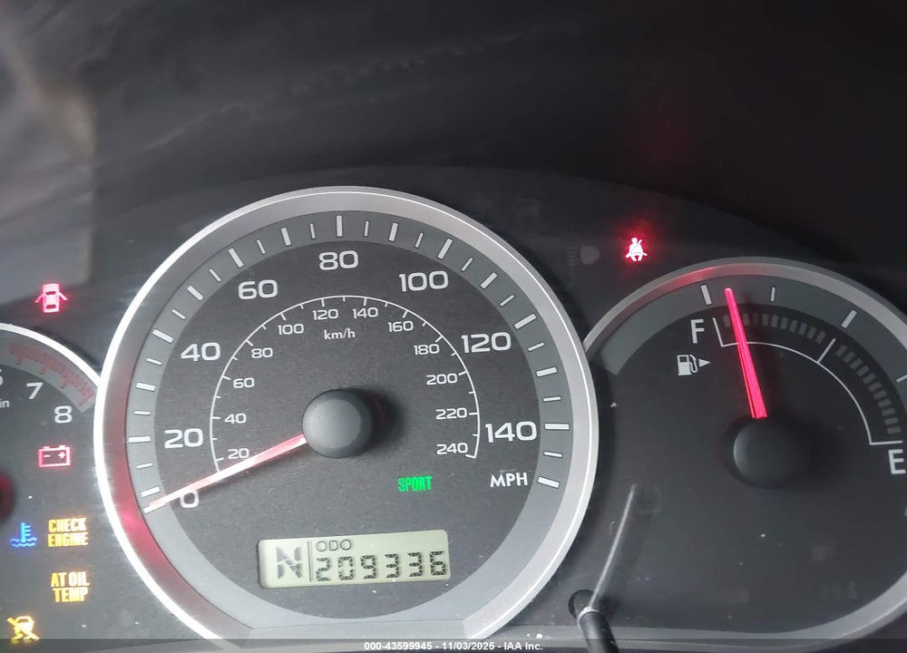 2011 SUBARU IMPREZA OUTBACK SPORT VIN: JF1GH6D61BH826858