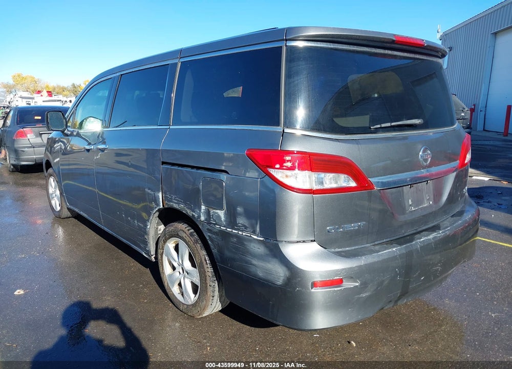 2015 NISSAN QUEST PLATINUM/S/SL/SV VIN: JN8AE2KP9F9121646