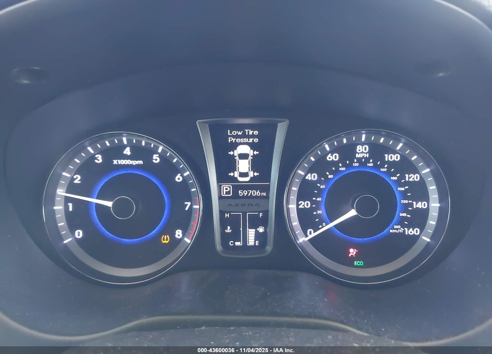 2014 HYUNDAI AZERA VIN: KMHFG4JG4EA361902