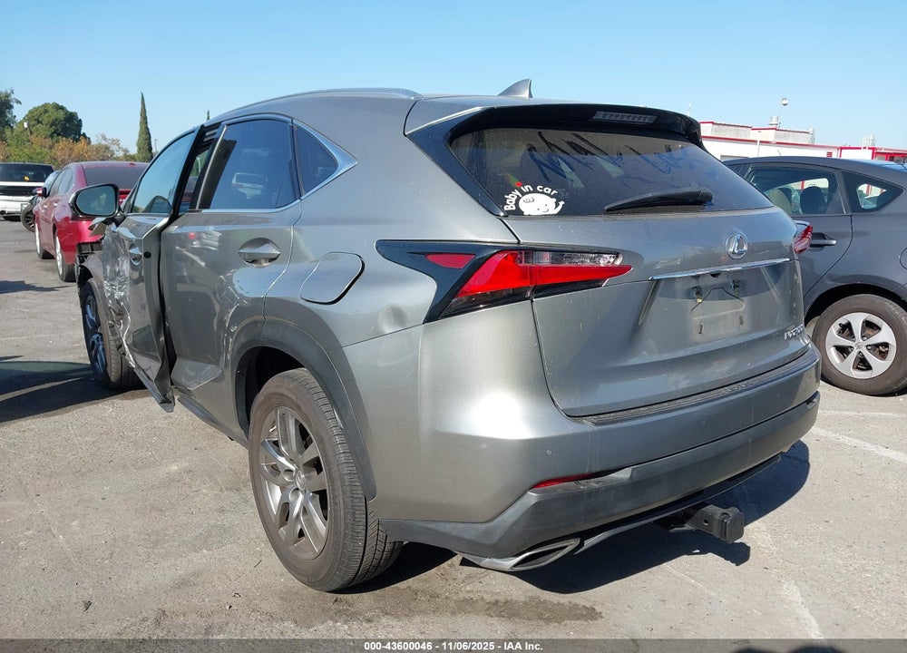 2016 LEXUS NX 200T VIN: JTJYARBZ6G2024265