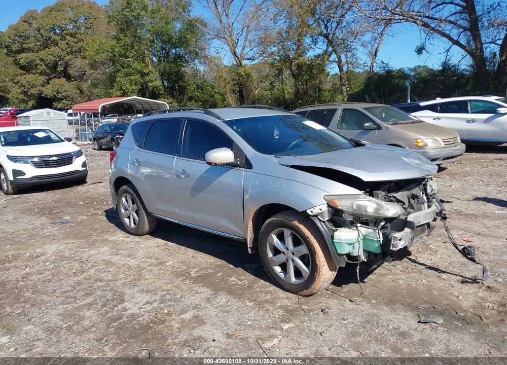 2009 NISSAN MURANO SL VIN: JN8AZ18U19W026841
