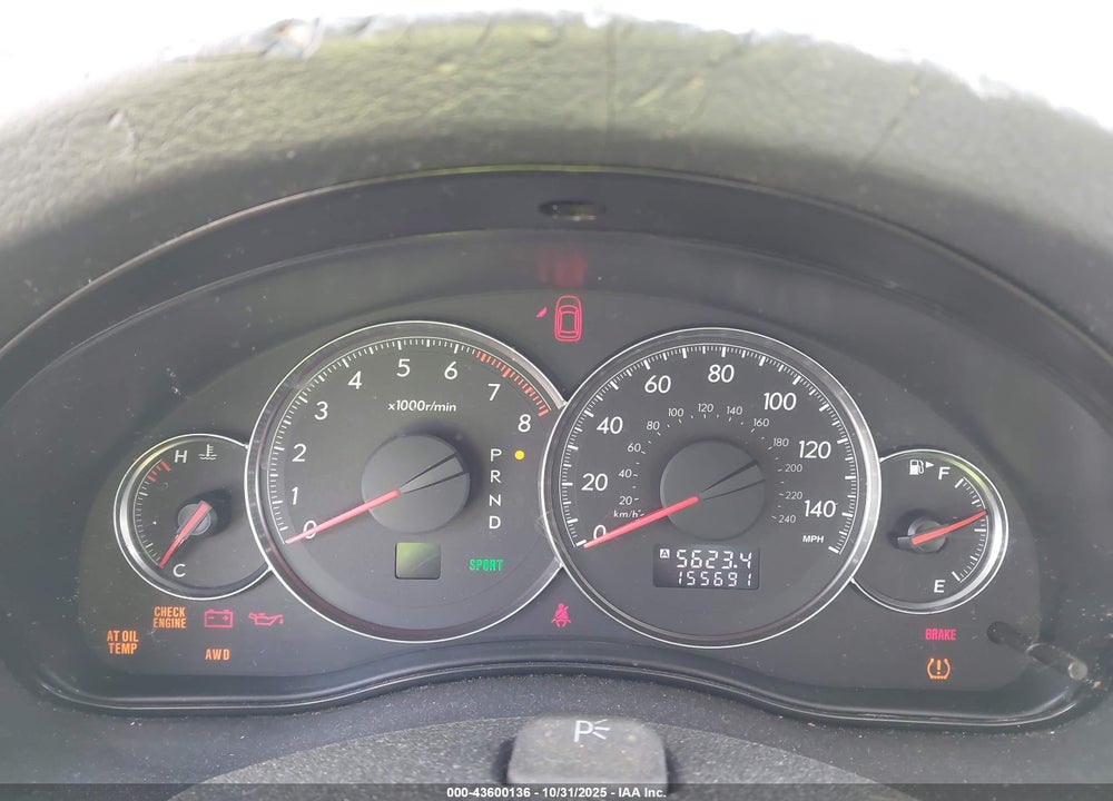 2008 SUBARU OUTBACK VIN: 4S4BP60C587341958