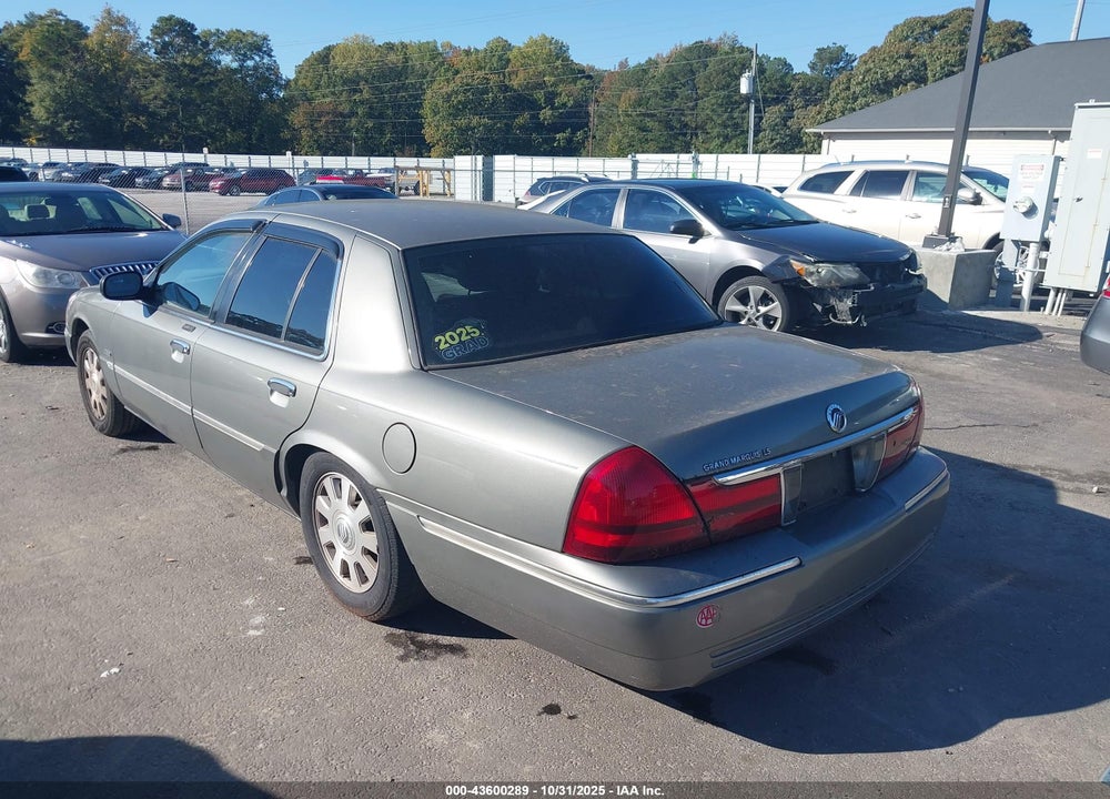 2003 MERCURY GRAND MARQUIS LS VIN: 2MEFM75W83X653975