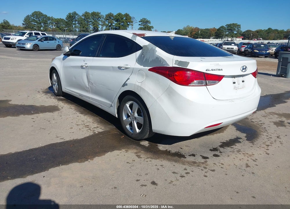 2013 HYUNDAI ELANTRA GLS VIN: 5NPDH4AE9DH261874