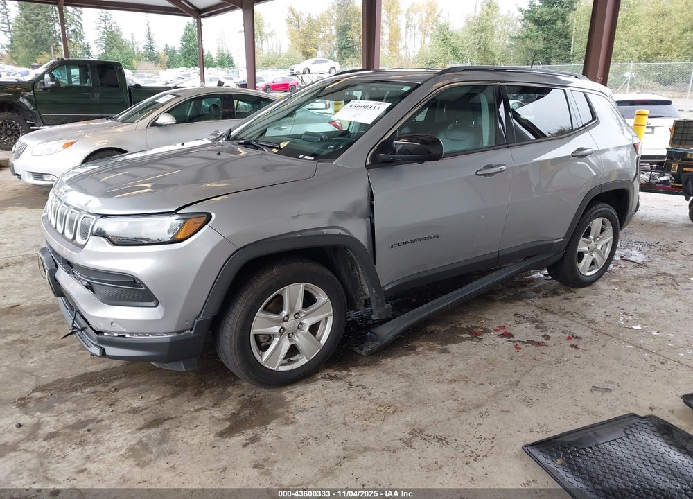 2022 JEEP COMPASS LATITUDE 4X4 VIN: 3C4NJDBB4NT102792