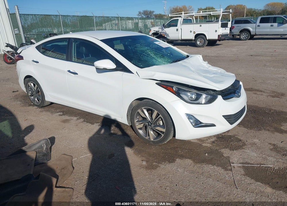 2016 HYUNDAI ELANTRA LIMITED VIN: 5NPDH4AE5GH779226