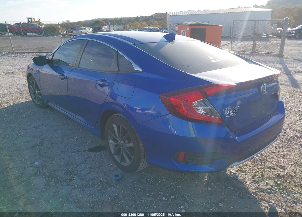 2019 HONDA CIVIC EX VIN: 19XFC1F38KE002470