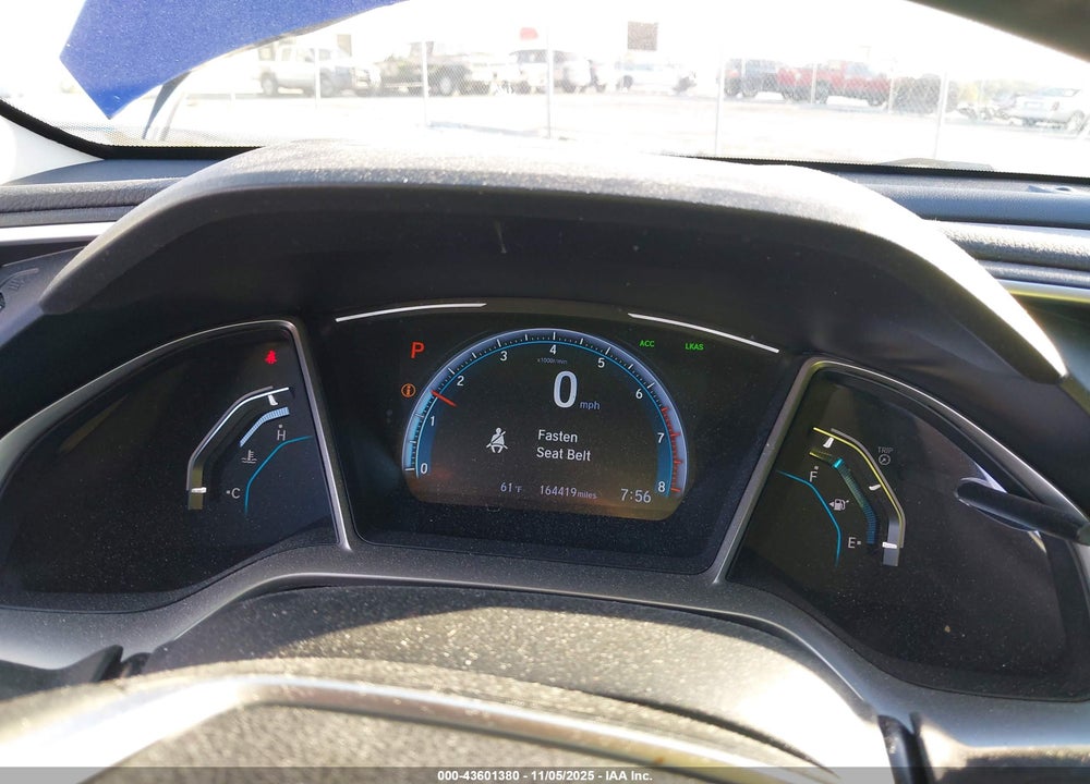 2019 HONDA CIVIC EX VIN: 19XFC1F38KE002470