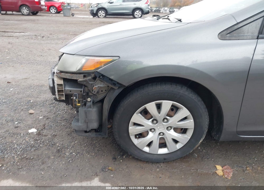 2012 HONDA CIVIC LX VIN: 19XFB2F58CE024867