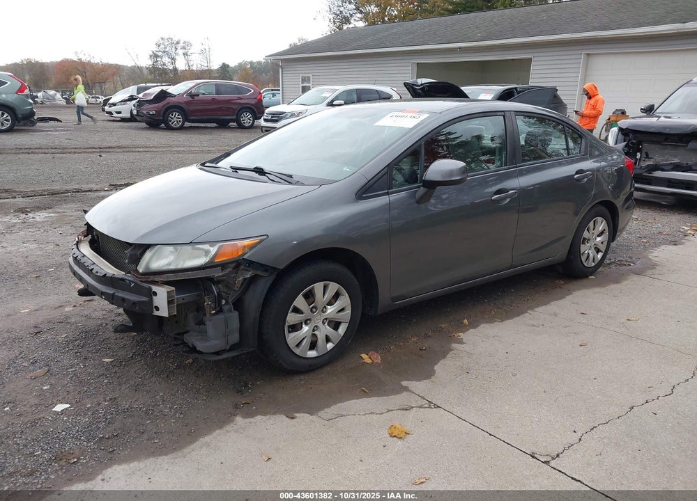2012 HONDA CIVIC LX VIN: 19XFB2F58CE024867