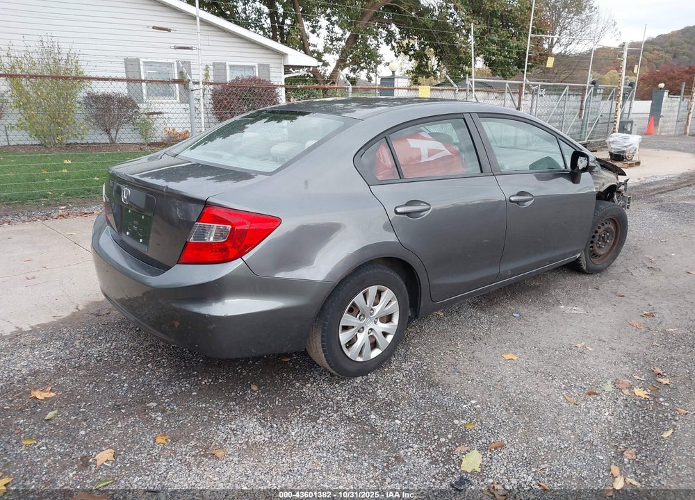 2012 HONDA CIVIC LX VIN: 19XFB2F58CE024867