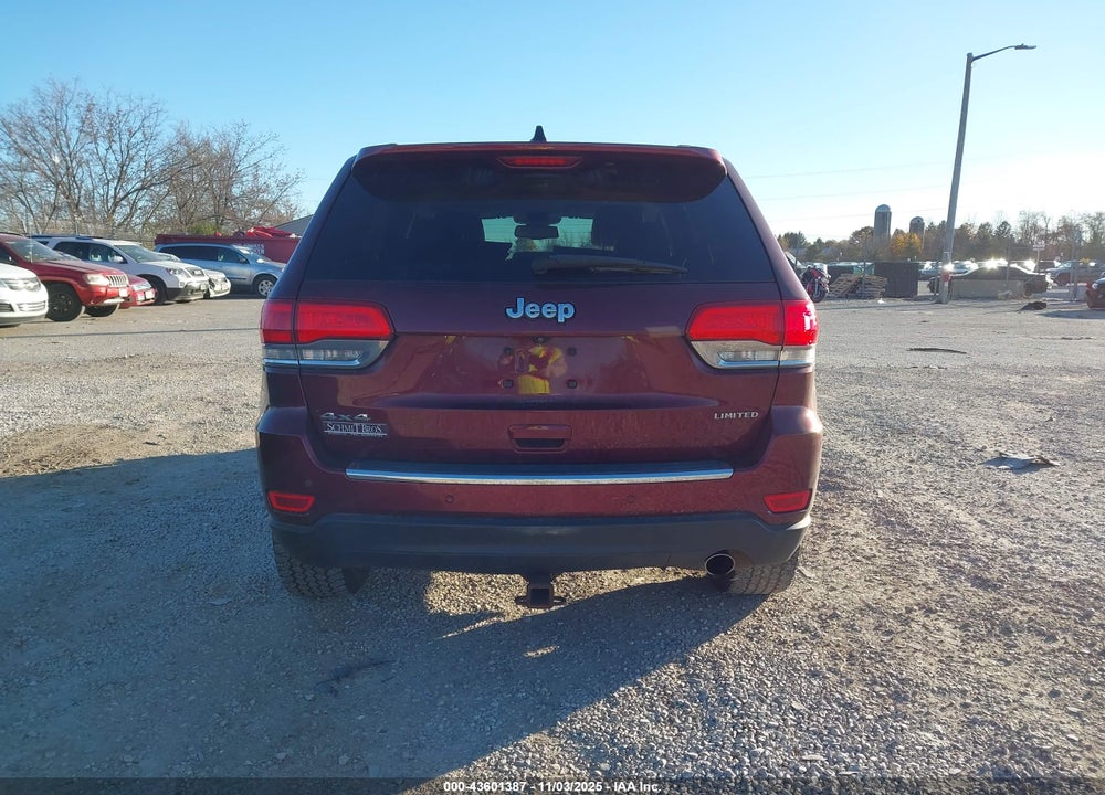 2016 JEEP GRAND CHEROKEE VIN: 1C4RJFBGXGC305306