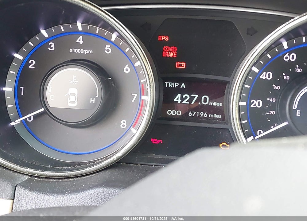 2011 HYUNDAI SONATA VIN: 5NPEB4AC7BH215915
