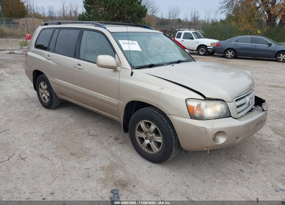 2006 TOYOTA HIGHLANDER V6 VIN: JTEDP21A960105401