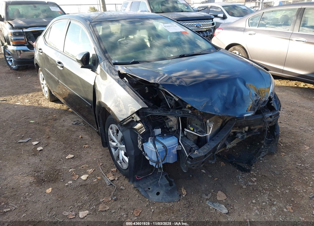 2016 TOYOTA COROLLA LE VIN: 2T1BURHE1GC578707