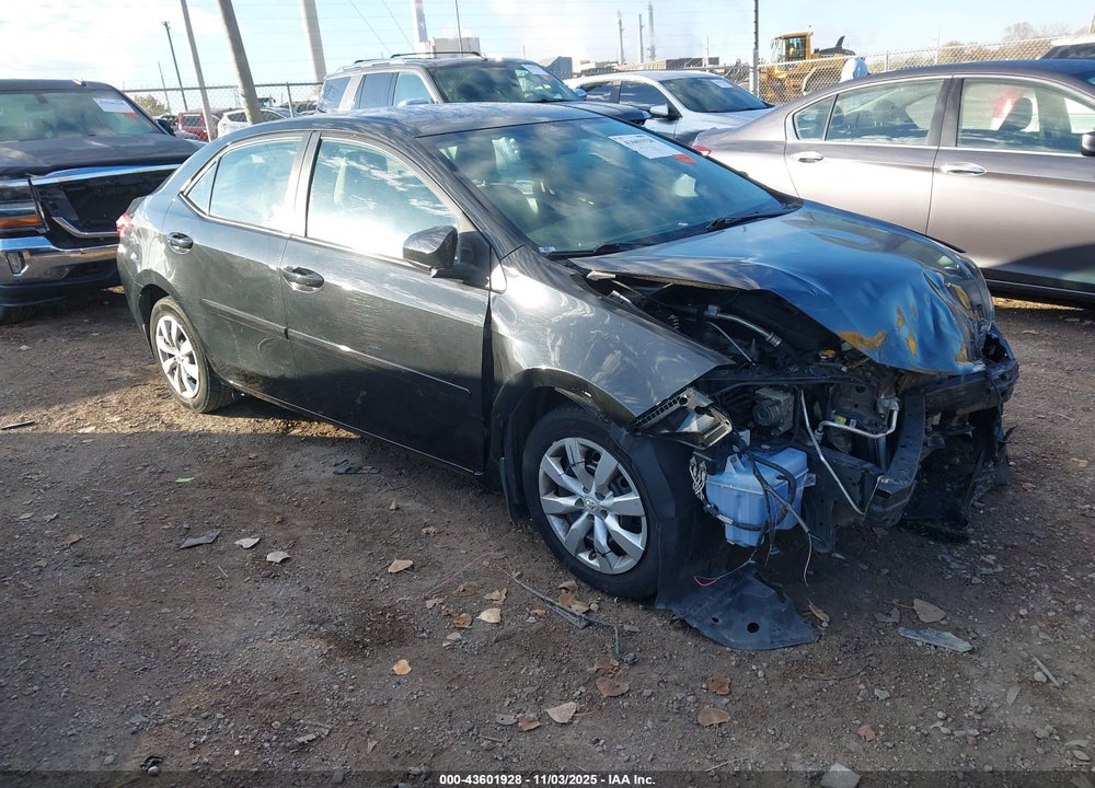 2016 TOYOTA COROLLA LE VIN: 2T1BURHE1GC578707