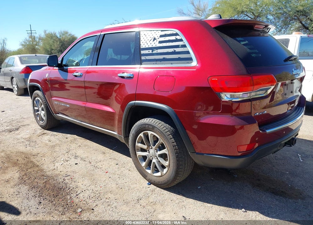 2016 JEEP GRAND CHEROKEE LIMITED VIN: 1C4RJFBG4GC405806