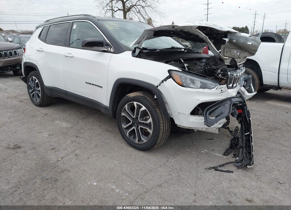 2022 JEEP COMPASS LIMITED 4X4 VIN: 3C4NJDCB9NT182251