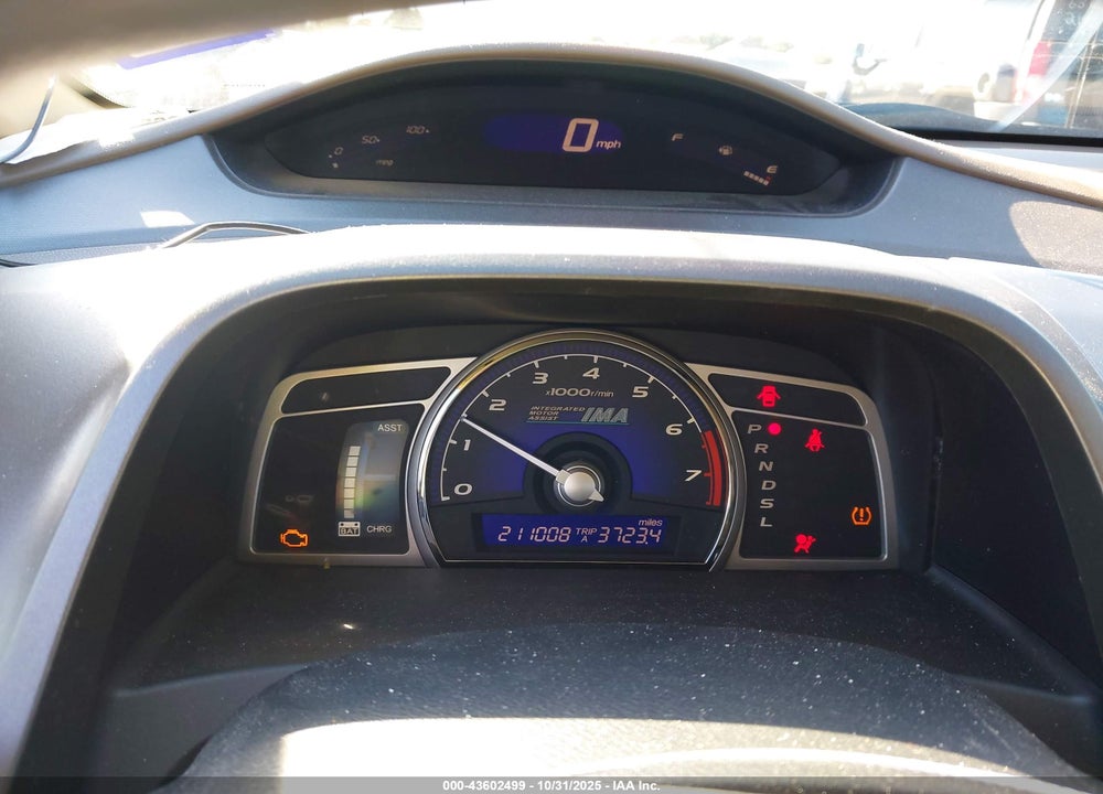 2008 HONDA CIVIC HYBRID VIN: JHMFA36248S019487