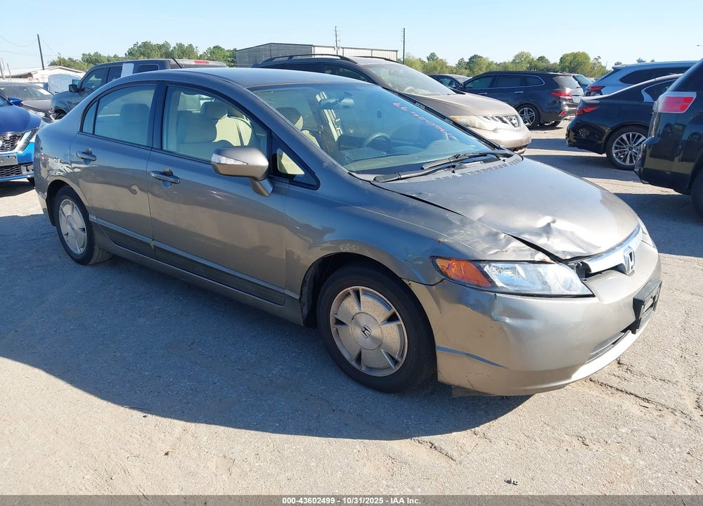 2008 HONDA CIVIC HYBRID VIN: JHMFA36248S019487