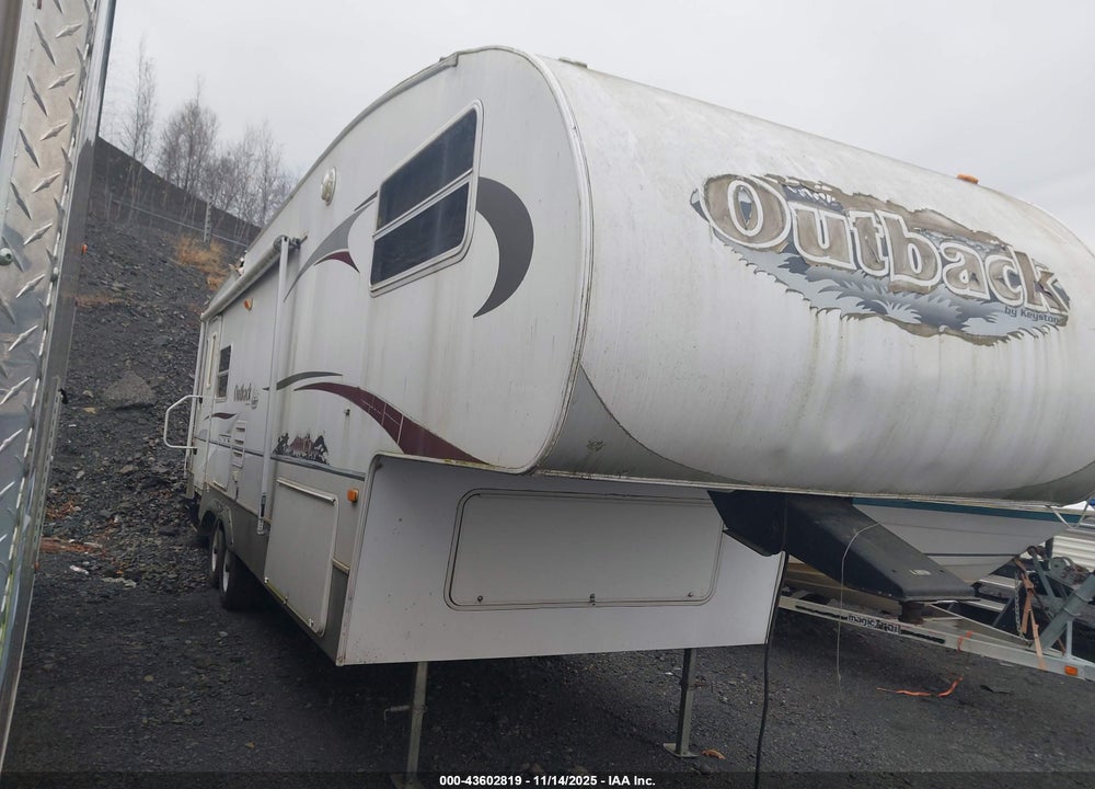 2007 KEYSTONE OUTBACK 5TH WHEEL VIN: 4YDF28F267S630693
