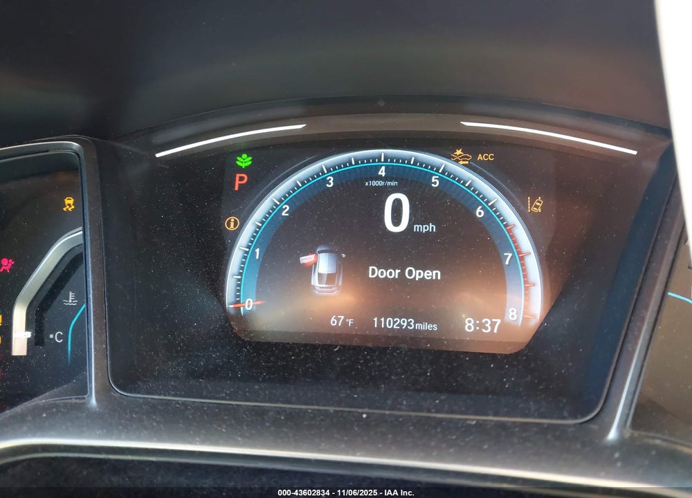 2019 HONDA CIVIC EX VIN: SHHFK7H60KU406949