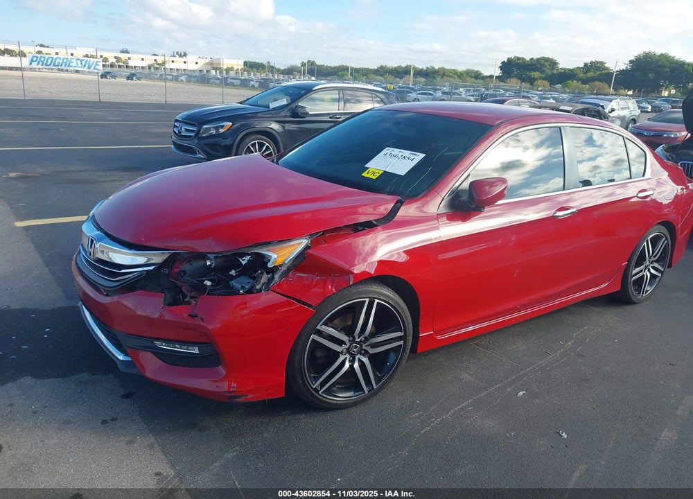 2016 HONDA ACCORD SPORT VIN: 1HGCR2E53GA021613
