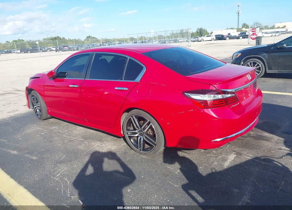 2016 HONDA ACCORD SPORT VIN: 1HGCR2E53GA021613