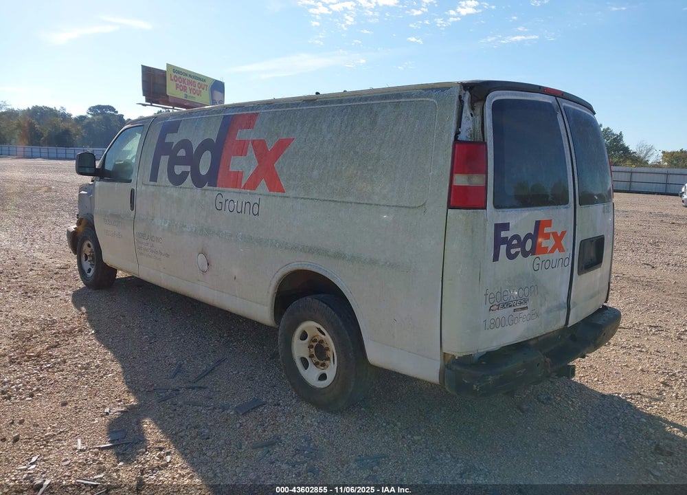 2012 CHEVROLET EXPRESS 2500 WORK VAN VIN: 1GCWGGCG1C1187870