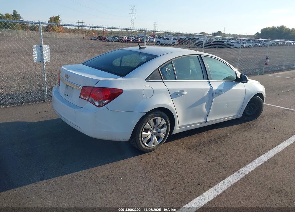 2012 CHEVROLET CRUZE VIN: 1G1PC5SH8C7292572