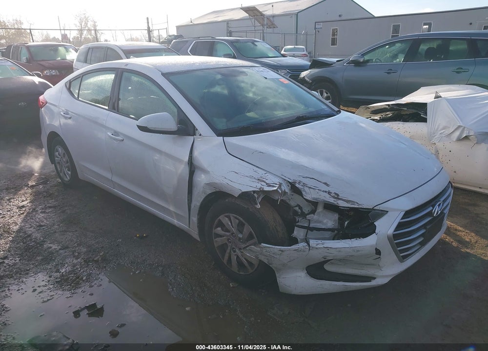 2017 HYUNDAI ELANTRA SE VIN: 5NPD74LF0HH153920