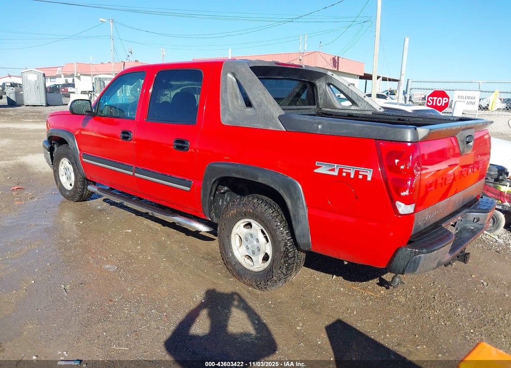 2004 CHEVROLET AVALANCHE 1500 VIN: 3GNEC12T54G243418