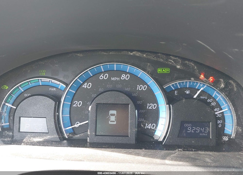 2013 TOYOTA CAMRY HYBRID XLE VIN: 4T1BD1FK2DU097076