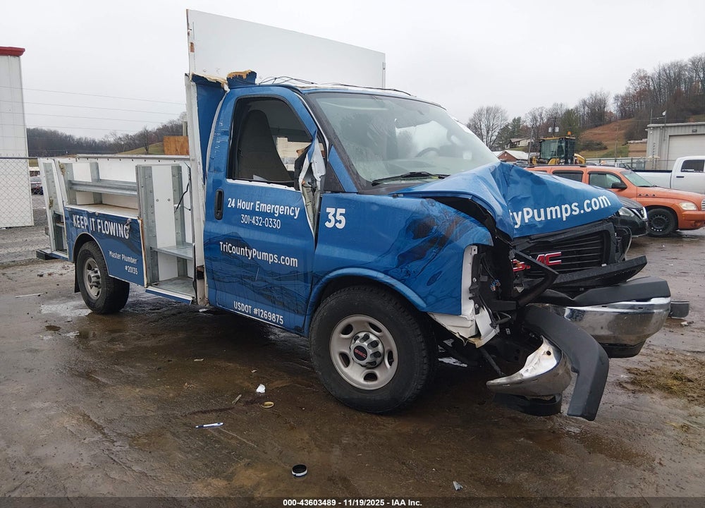 2022 GMC SAVANA COMMERCIAL CUTAWAY WORK VAN VIN: 1GD07RF72N1161631