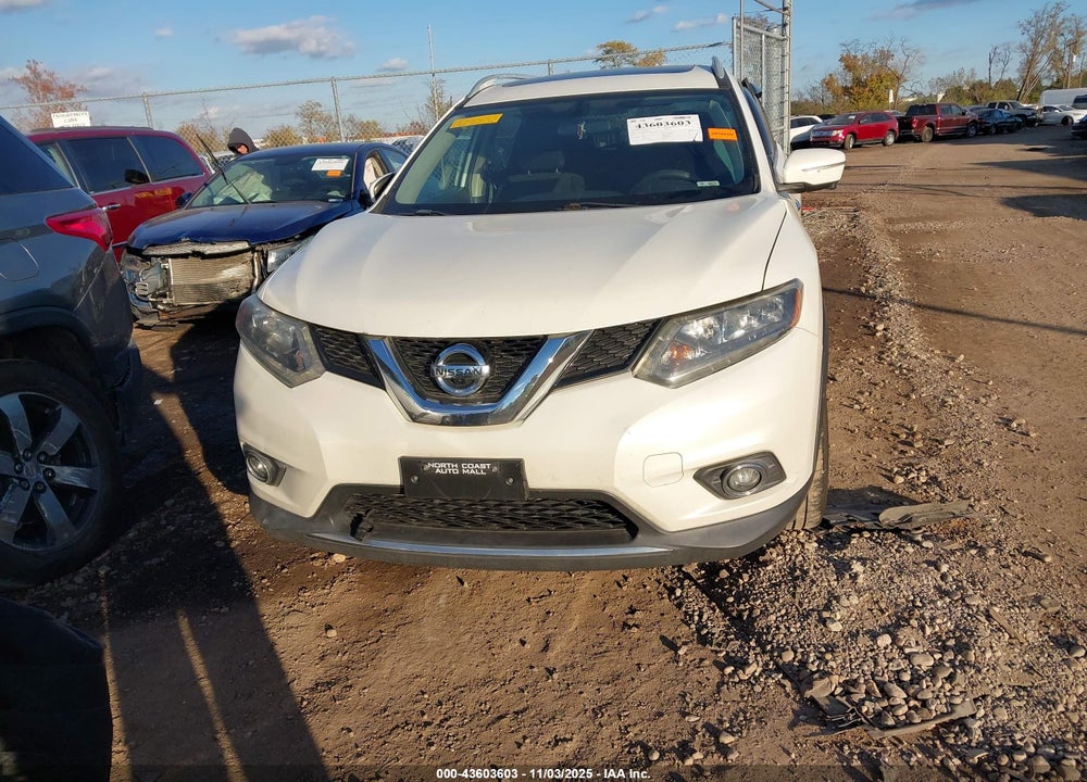 2016 NISSAN ROGUE S/SL/SV VIN: 5N1AT2MV7GC836499