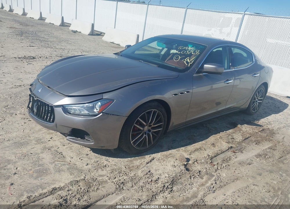 2016 MASERATI GHIBLI VIN: ZAM57XSA5G1165218