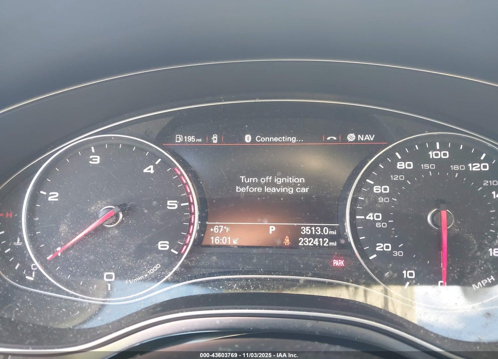2014 AUDI A6 3.0 TDI PREMIUM PLUS VIN: WAUHMAFC6EN146070