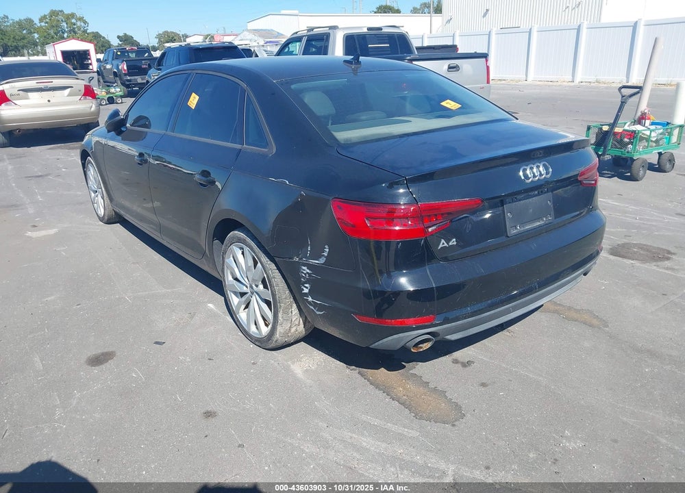 2017 AUDI A4 2.0T PREMIUM VIN: WAUGNAF49HN021585