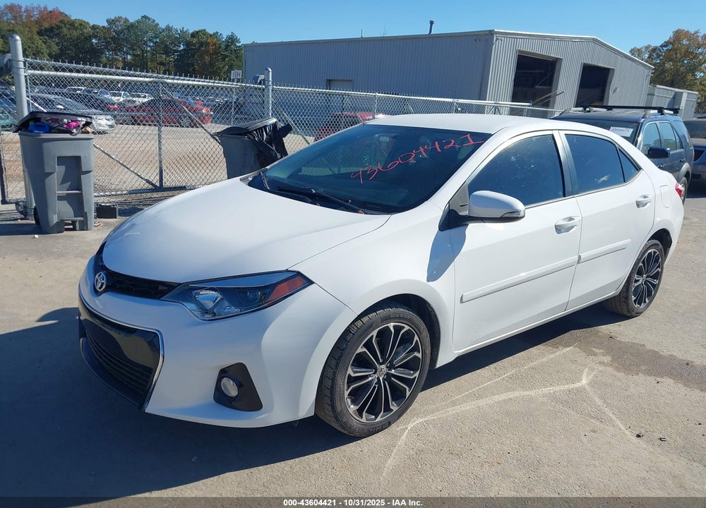 2016 TOYOTA COROLLA S PLUS VIN: 5YFBURHEXGP537203