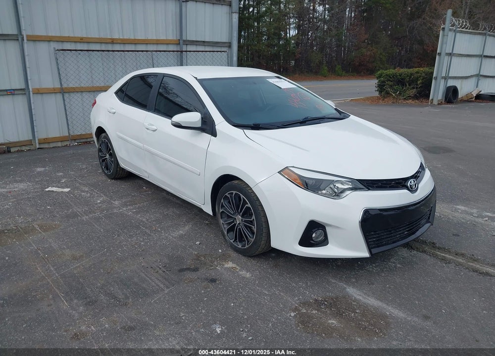 2016 TOYOTA COROLLA S PLUS VIN: 5YFBURHEXGP537203