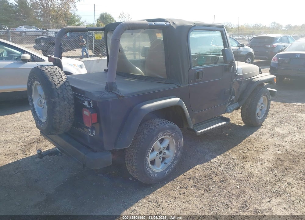 2000 JEEP WRANGLER SE VIN: 1J4FA29P9YP735124