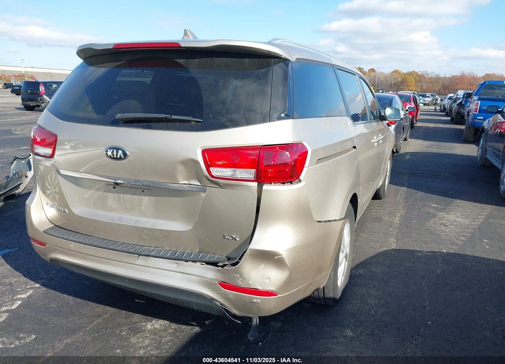 2016 KIA SEDONA LX VIN: KNDMB5C14G6195170