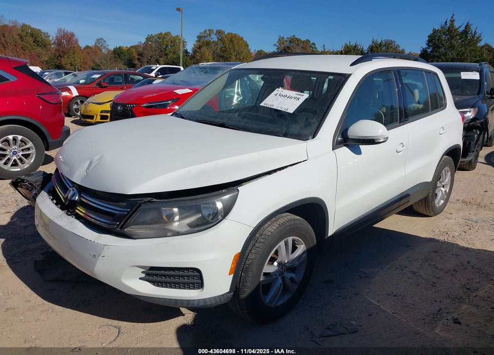 2016 VOLKSWAGEN TIGUAN S VIN: WVGAV7AX0GW574689